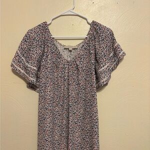 LOFT Multicolor Floral Blouse